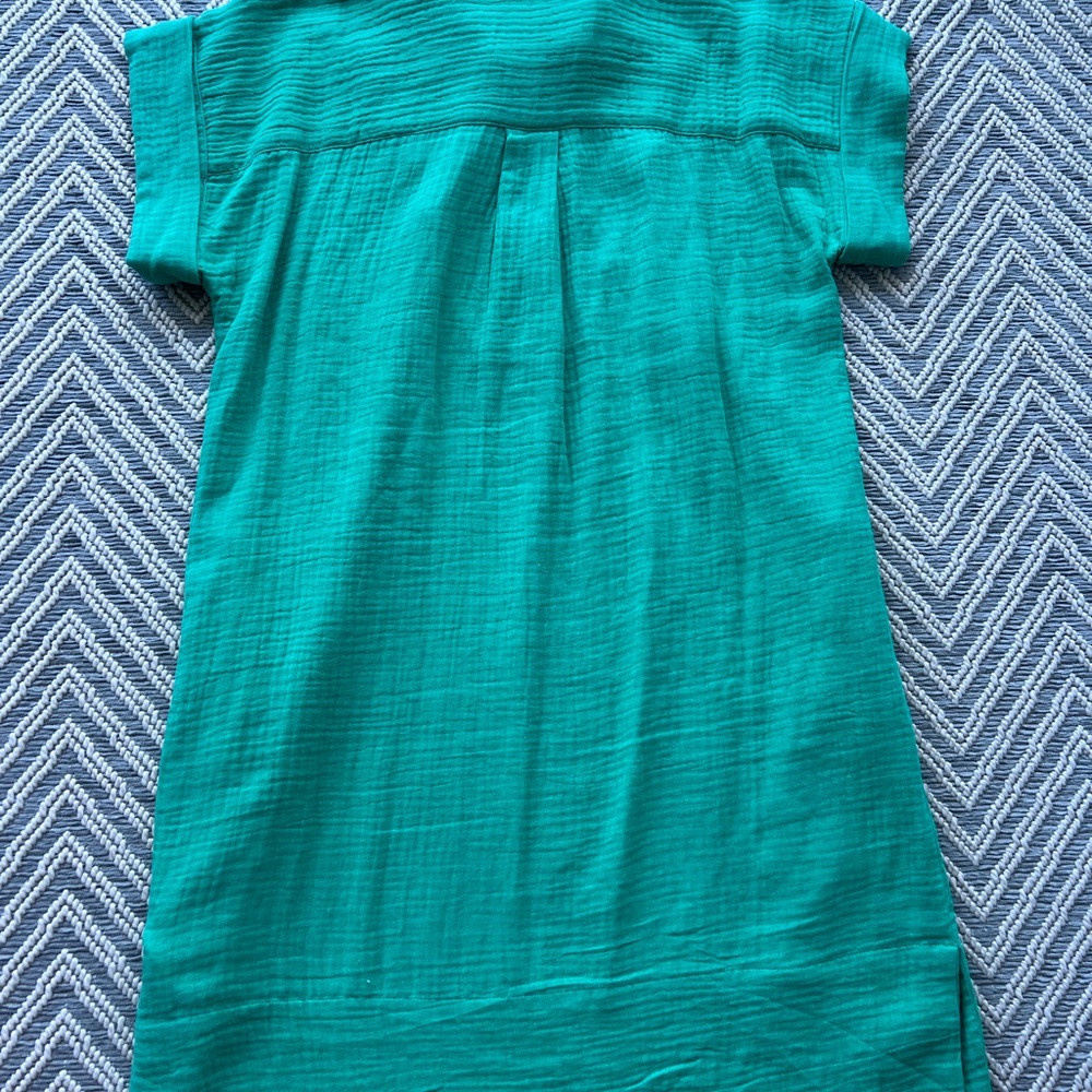 J Crew Gauze Short-sleeve collared dress - Picture 8 of 9